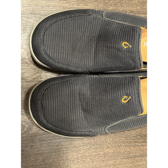Olukai Nohea Mesh Boat Shoe 10.5 Dark Shadows Gray main image 10